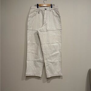 White Wide-Leg jeans/ JNCO style